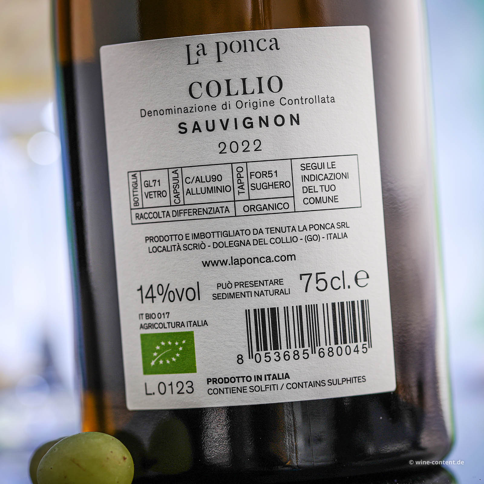 Sauvignon Collio 2022 Bio