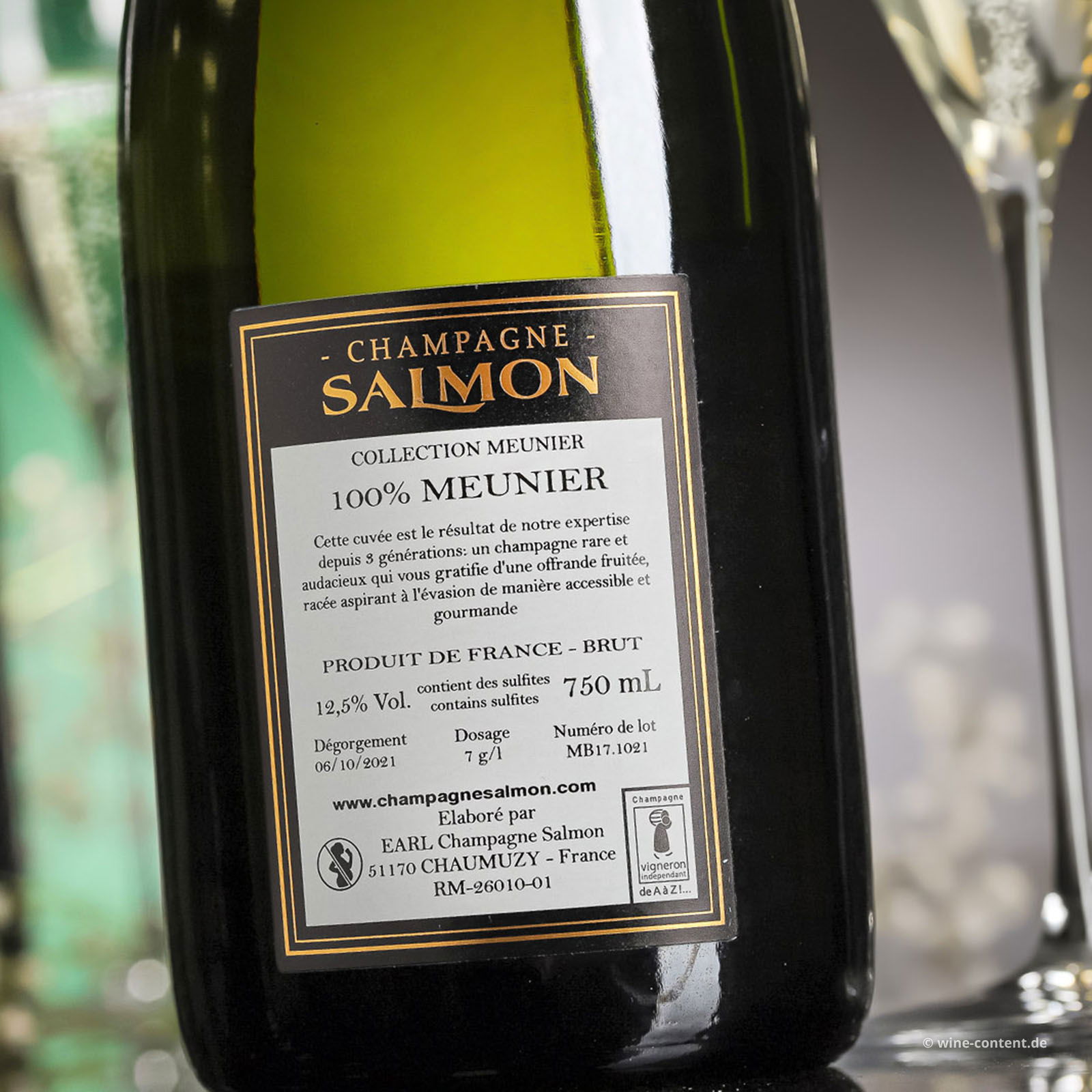 Champagner 100% Meunier Blanc Brut